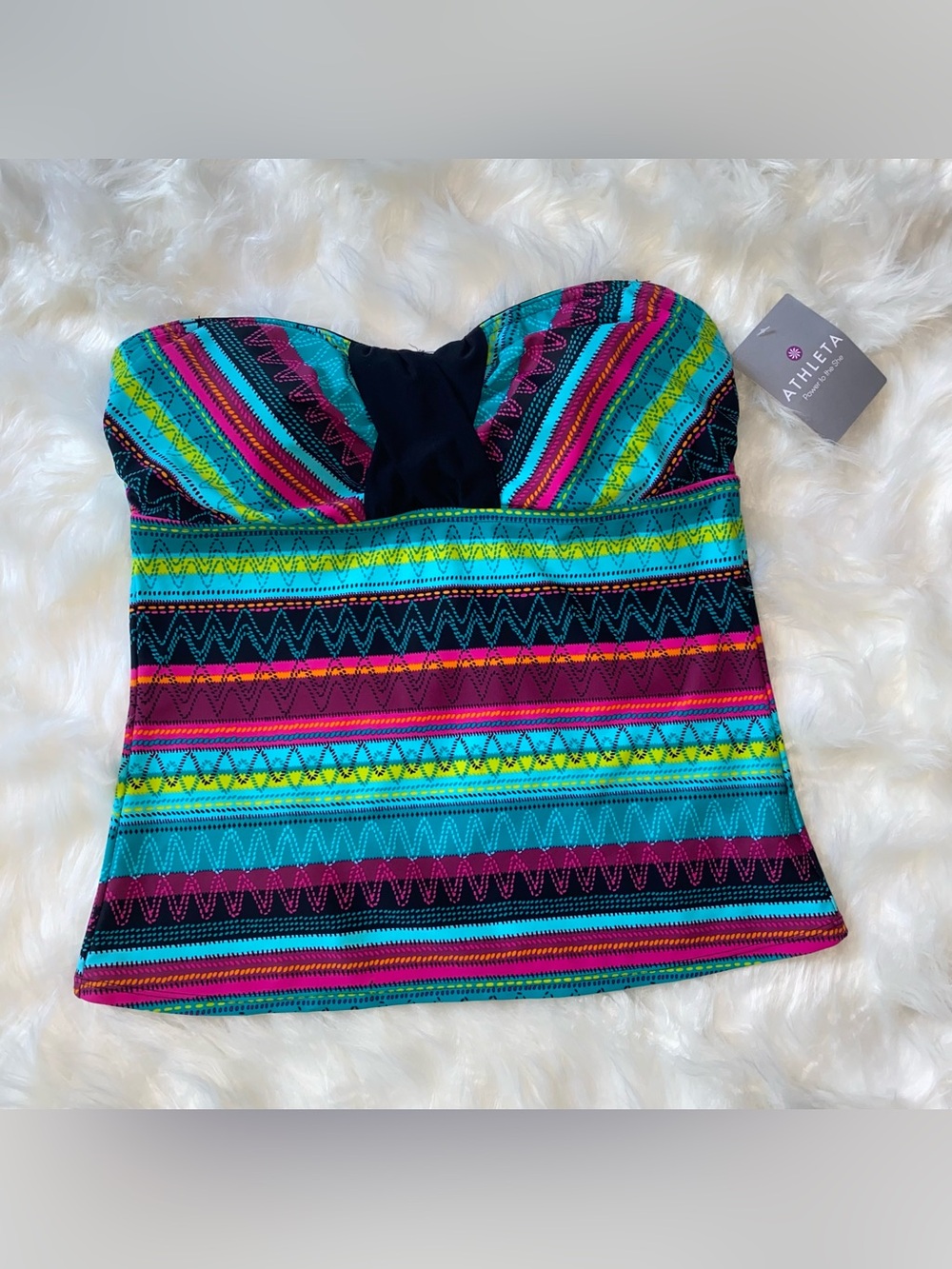 Athleta Samba Bandeau Tankini Size 38 D